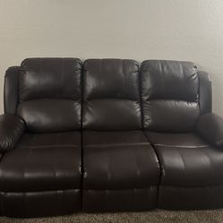 Reclining Couch & Loveseat Set – Great Condition