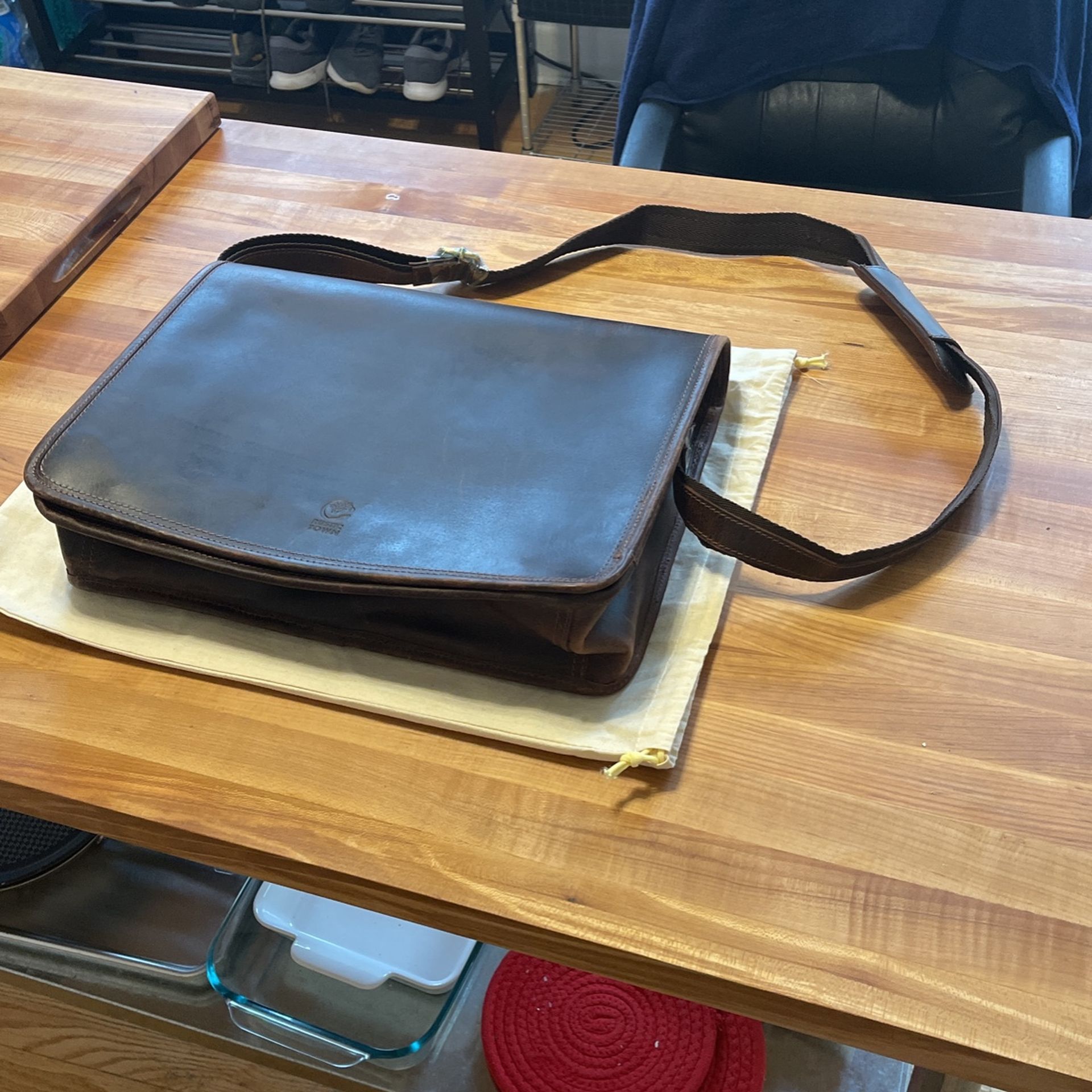 Leather Messenger Bag