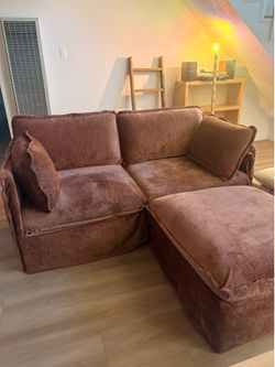 Anabei Modular 2 Seater Sofa with  Ottoman