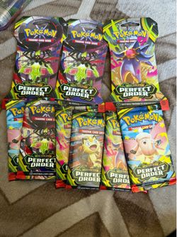 9 sealed, perfect order packs