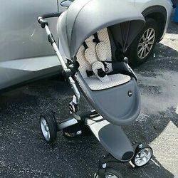 4G Mima Xari Stoller In Cool Grey/Aluminum Chassis Pixel Pink Starter Pack New

