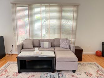Sofa set with a coffee table