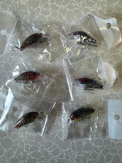 Lot of 6 Crankbait Fishing Lures