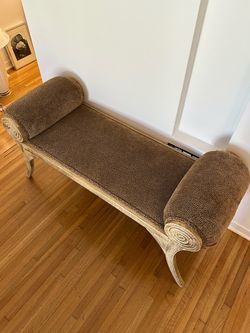 Vintage Cheetah Print Bench