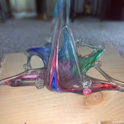 Vintage Italian Murano Glass Abstract Candy Dish