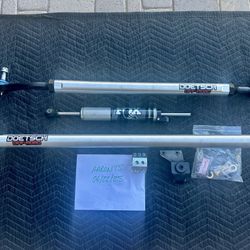  Jeep JL / JT Doetsch Off Road 2.5 Ton Aluminum Drag Link and Tie Rod with Fox Stabilizer and Apex tie Rod mount.