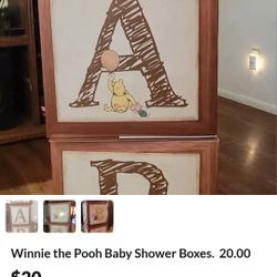 20.00. Winni The Pooh Baby Shower Boxes.