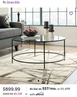 Orren Ellis- Glass Coffee Table