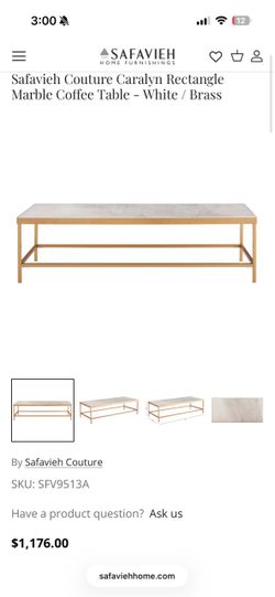 Safavieh Caralyn marble coffee tables