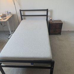 Casper Twin Mattress + Bed Frame - $50 - Pickup today (UCSD/UTC)