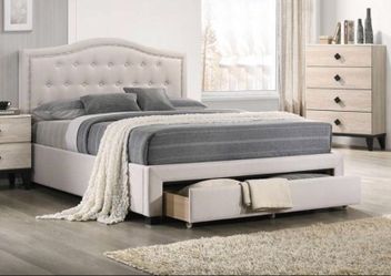 Full Size Brand New Storage Bed with nice Mattress Sale