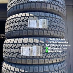 275/60/20 GRITMASTER ALL TERRAIN New Set of Tires Installed and Balanced Set de Llantas Nuevas Instaladas y Balanceadas