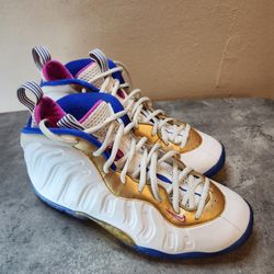Nike Foamposite Peanut Butter Jelly Size 7 Or 8.5 Women Come And Get Them