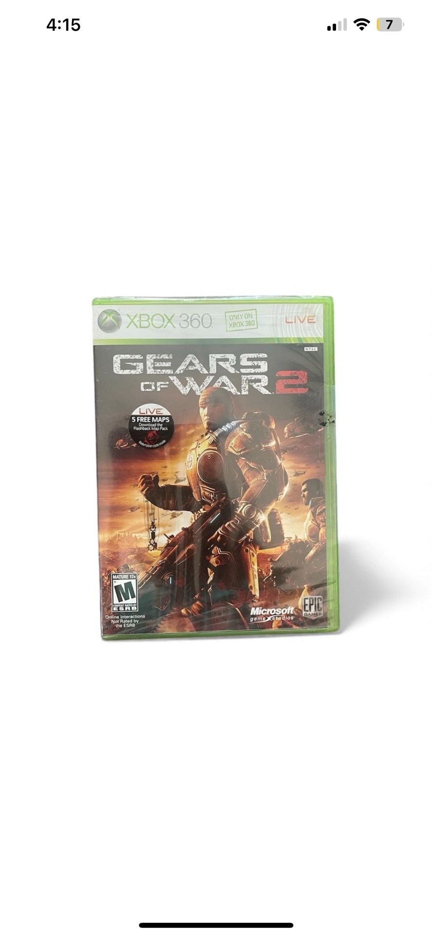 Gears of War 2 Xbox 360 New Sealed