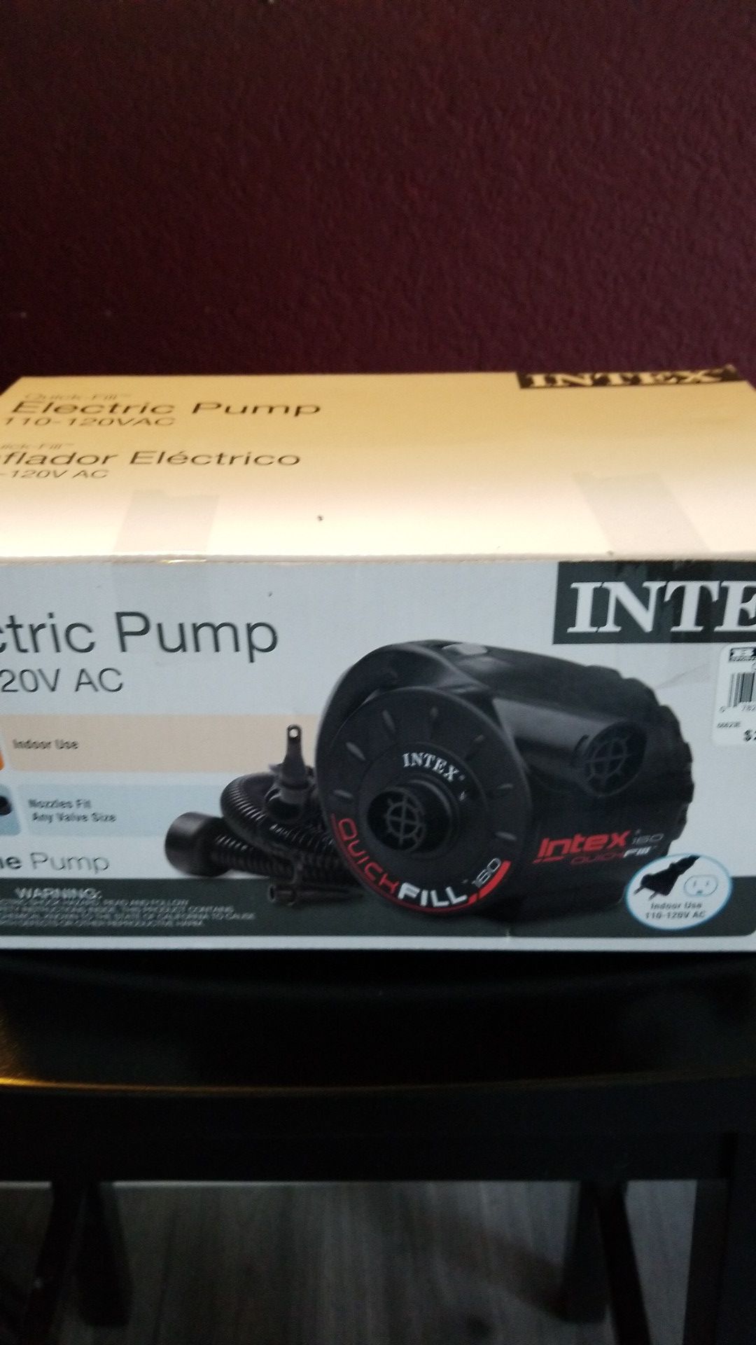 INTEX Quick-Fill Electric Pump 110-120V AC