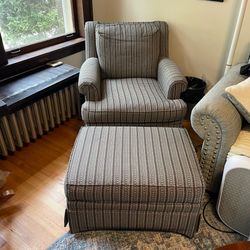 Comfy Armchair & Ottoman