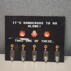 Zelda getDigital Dangerous to Go Alone Key Rack Holder Home Office Decor Wall