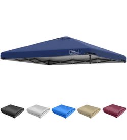 10x10 Replacement Top Pop Up Canopy, Tent Cover, Roof with Air Vent-Top Only, Adjustable Elastic Strap, for Straight Leg Canopy Tent, Polyester UV Wa