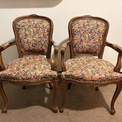 Vintage French Provincial Armchairs 175( Negotiable)