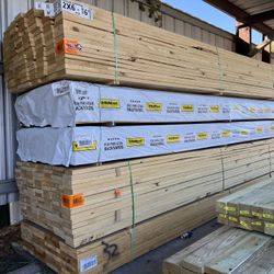 2X6X16FT YELLOW PINE $9.25 EACH 