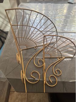 Gold Color corner shelves