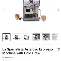 La Specialista Arte Evo Espresso Machine with Cold Brew
