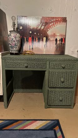 Wicker Desk