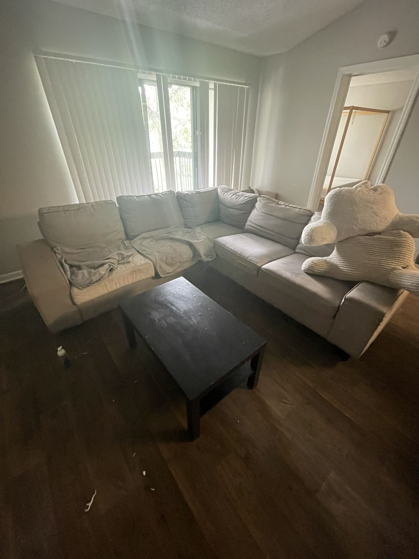 L Shaped Sectional + Coffee Table