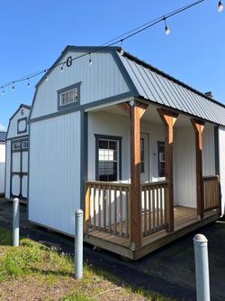 12x28 Corner Porch Lofted cabin \ cabin home
