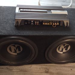 2 Memphis Competition 12 Inch Speakers With Box And 800 Watt Sony Explode Amp