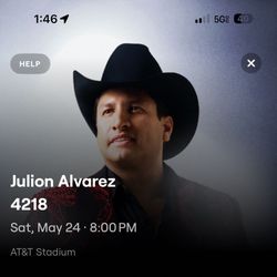 Julion Alvarez Floor Ticket AT&T 