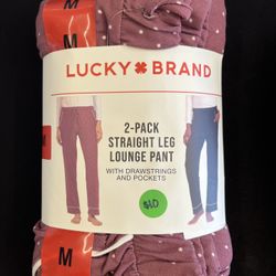 Lucky Brand 2 Pack Straight Leg Lounge Pant 