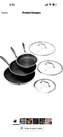 Hexclad frying pan set