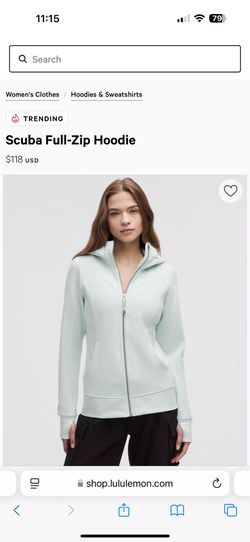 Lululemon Scuba Jacket Size 6 Pink