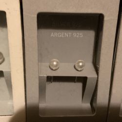 Sterling Silver Pearl Earrings 3 Sizes(s m l )