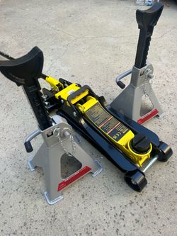 New Low Profile 2.5Ton Floor Jack & 3Ton Jack Stands