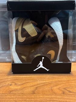 Air Jordan 1 Retro OG Crib Bootie Black Gold AT3745-071 Baby Shoes Sz 4C NWB