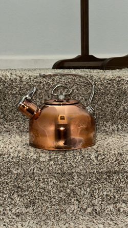 Chantal Classic Copper Stovetop Whistling Tea Kettle