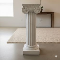 White Cylinder Pedestal