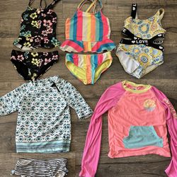 Girls Swimsuits Size 5/6