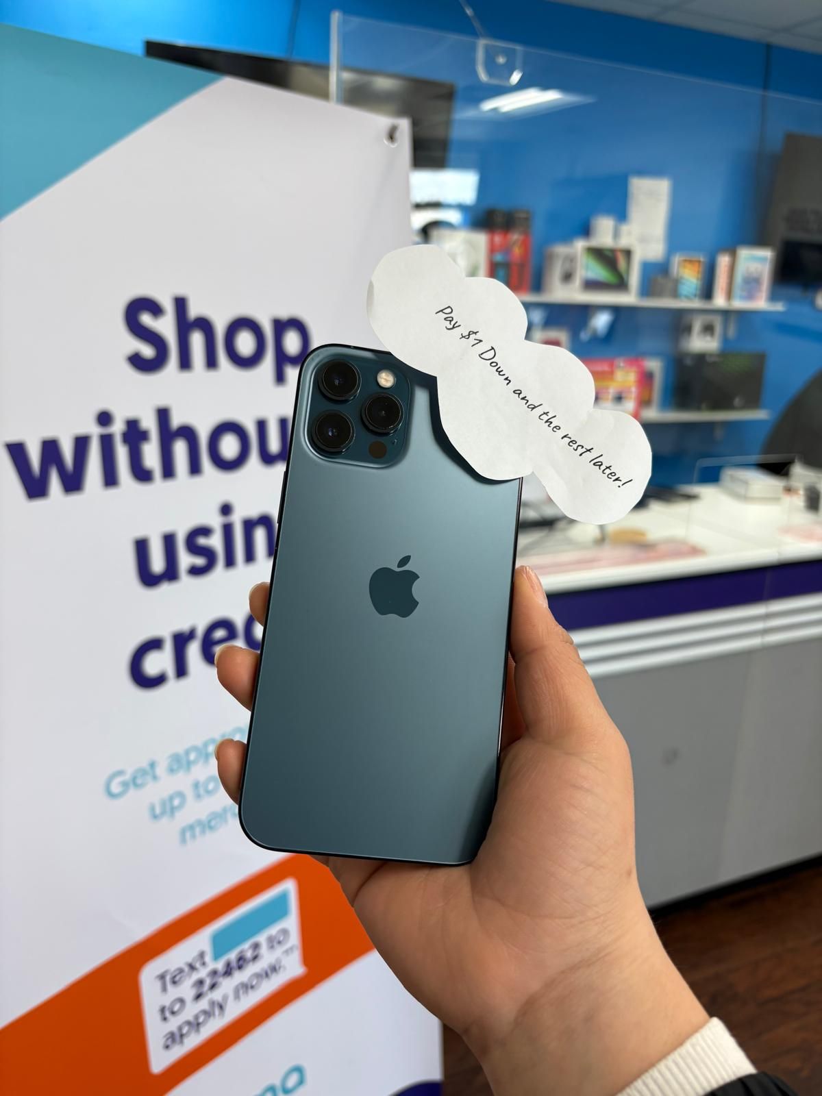 ๐ iPhone 12 Pro Max 5Gโ Premium Features, Only $5 Down to Start! - Smartphone