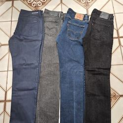 4 Slim Fit Jeans Size 34x32