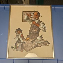 Norman Rockwell Framed Print Gold Frame