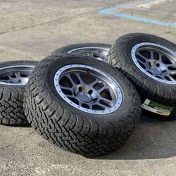 New 17 inch AGP wheels rims A/T Tires Toyota Tacoma 4Runner FJ GX