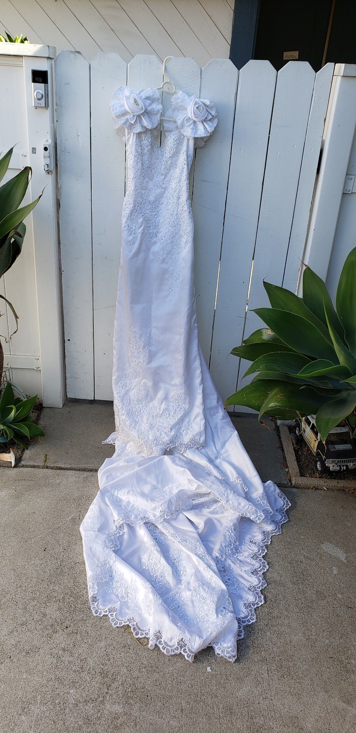 Vintage wedding dress prom Halloween corpse bride. Size 8