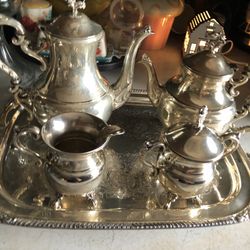 Vintage  Silver Tea Set