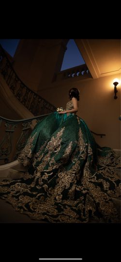 Quinceañera Dress Emerald