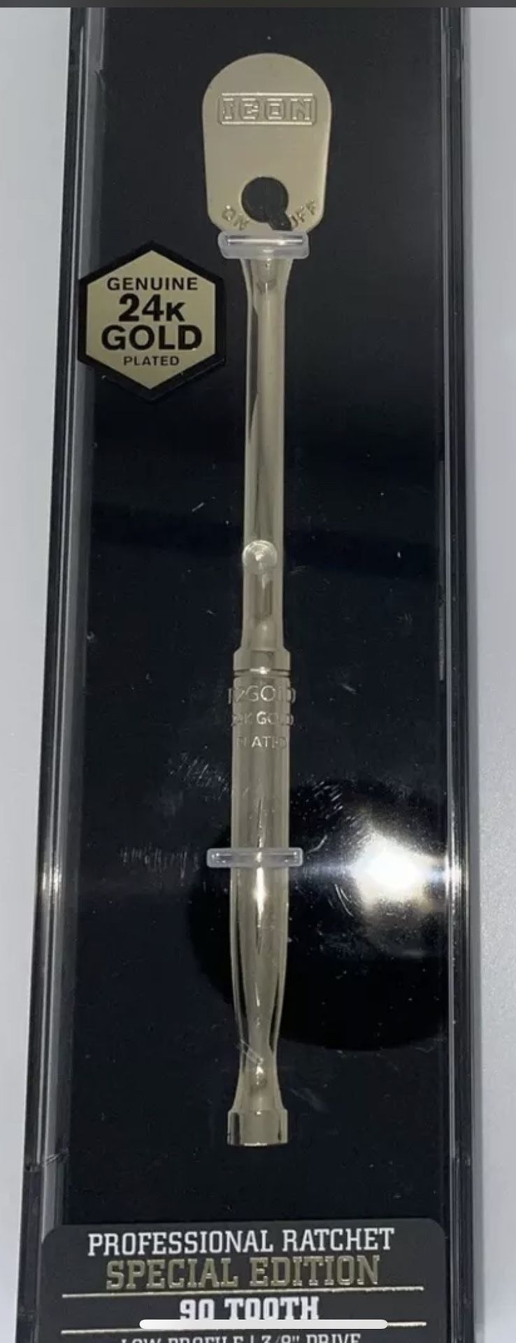 ICON 3/8” 24K GOLD PLATED Professional Ratchet Wrench Special Edition ✨NEW 56907