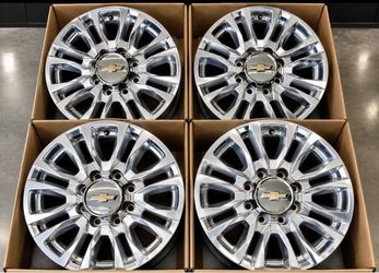20”  Chevy Silverado 2500 HD High Country polished rims