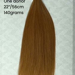 Baby Slavic hair from one donor. Hair extensions. 22” 140grams.